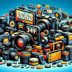 Kolekcja aparatów i akcesoriów fotograficznych. Dowiedz się, jak sprawdzić przebieg migawki w Canonie, analizując dane z liczników na ekranach.